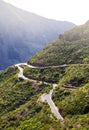 Mountain road tenerife Royalty Free Stock Photo