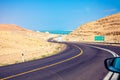 Mountain road to Dead Sea Royalty Free Stock Photo