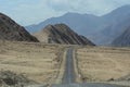 Mountain road to Hongyuan village in Sichuan, China Royalty Free Stock Photo