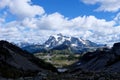 Mountain road to ski area. Royalty Free Stock Photo