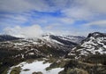 Mountain road, way to Dalsnibba viewpoint to Geiranger fjord, Royalty Free Stock Photo