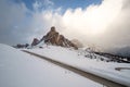 Mountain Road in Winter