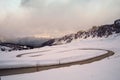 Mountain Road in Winter