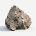 Mountain rock stone isolated white background. Royalty Free Stock Photo