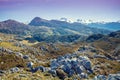 Mountain rocky landscape. Picos de Europa national park, Asturias, Spain Royalty Free Stock Photo