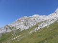 Mountain rocky slopes and elevations