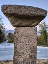 Mountain Rudnik Serbia Ostrovica old tombstone with cross Royalty Free Stock Photo