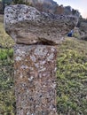 Mountain Rudnik Serbia Ostrovica old tombstone with cross Royalty Free Stock Photo