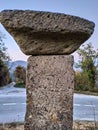 Mountain Rudnik Serbia Ostrovica old tombstone with cross Royalty Free Stock Photo