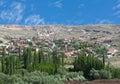 Mountain rural landscape in Cappadocia, Anatolia, Turkey Royalty Free Stock Photo