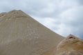 Mountain of sand at the Picampoix quarry, Nievre, Burgundy