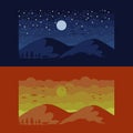 Mountain scapes vector illustration design