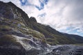 mountain scene in franz josef glacier most popular natural traveling destination in west coast of new zealand Royalty Free Stock Photo