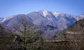Mountain scenery in Gifu, Japan Royalty Free Stock Photo