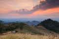 Mountain scenery sunset in Nan,Thailand