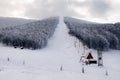 Mountain scenery in Vigla, Florina's ski center, Greece