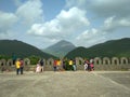 The mountain seen from the fort of Junagadh