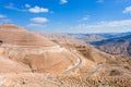 Mountain serpentine road, Jordan