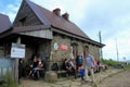 Mountain shelter Chatka Puchatka in Bieszczady Mountains, Poland