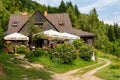 Mountain shelter in Beresnik near Szczawnica (Poland)