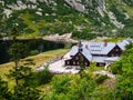 Mountain shelter Samotnia in Sudetes.