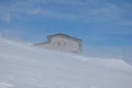 Mountain shelter in the storm