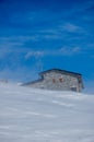 Mountain shelter in the storm