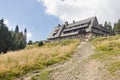 Mountain shelter on the top of Turbacz Mountain, Poland