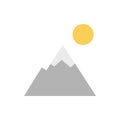 Mountain, shoes icon. Simple color vector elements of camping icons for ui and ux, website or mobile application