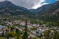 Downtown Ouray Colorado From Perimeter Trail