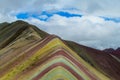 Mountain of Siete Colores near Cuzco Royalty Free Stock Photo