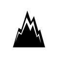 Mountain sign. Rock sign symbol. Vector icon