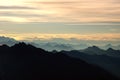 Mountain silhouette Royalty Free Stock Photo