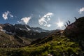 Mountain silhouettes