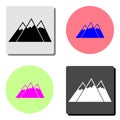 Mountain. flat vector icon Royalty Free Stock Photo