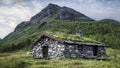 Mountain and a simple hut