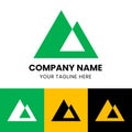 mountain simple logo, for adventure and resort concept Royalty Free Stock Photo