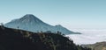 Mountain sindoro and sumbing landscape over the cloud wallpaper edited photo