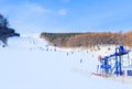 Mountain skiing `Katun`. Resort Belokurikha. Altai