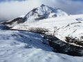 Skoga river in winter. Iceland Royalty Free Stock Photo