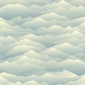 Mountain skyline seamless pattern. Abstract wavy background. Nature texture