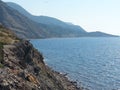 A mountain slope on the Black Sea coast of the Caucasus near Bolshoy Utrish in the Krasnodar Territory