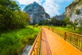 Mountain Snake Stone Park with walkway bridge