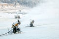 Mountain snow blowers Royalty Free Stock Photo