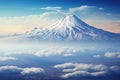 a mountain with snow on top