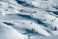 Mountain snowy landscape, Simplon pass Royalty Free Stock Photo