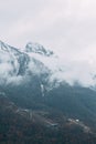 Mountain in sochi park, outumn Royalty Free Stock Photo