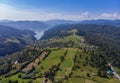 Mountain Spring lake Izvorul Muntelui, Romania Royalty Free Stock Photo