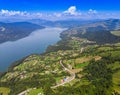 Mountain Spring lake Izvorul Muntelui, Romania Royalty Free Stock Photo