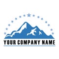 Mountain star vintage logo